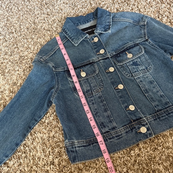 🆕 Calvin Klein Cropped Denim Jacket 💙 | XS - Picture 4 of 5